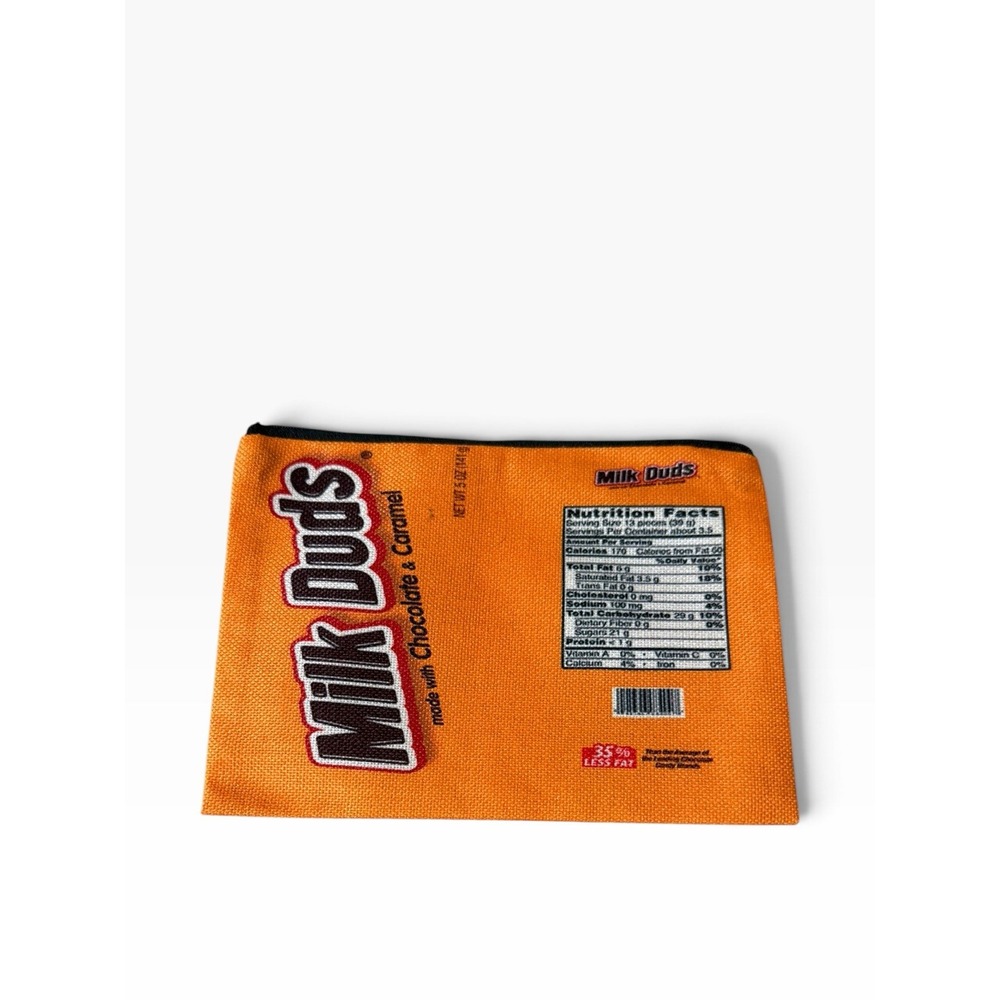 New Novelty Zipper Pouch Bag chocolate caramel candy duds